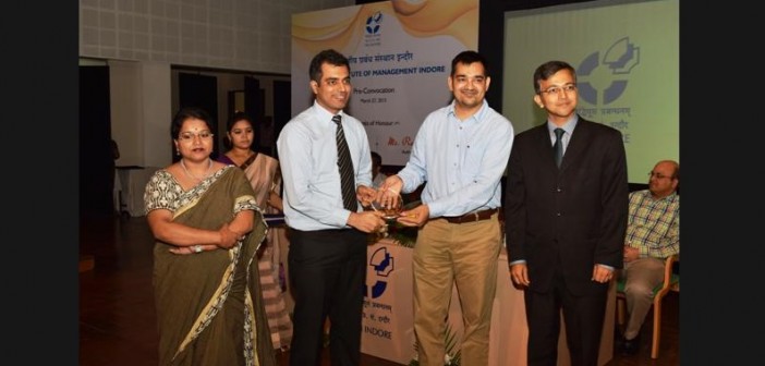 Vimal Chaudhary, Winner of first Shapoorji Pallonji Rising Star Award at IIM Indore IIM Scholarships for One year MBA in India at IIM Executive MBA financial assistance loan bank