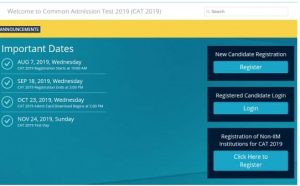 How to register for CAT 2019