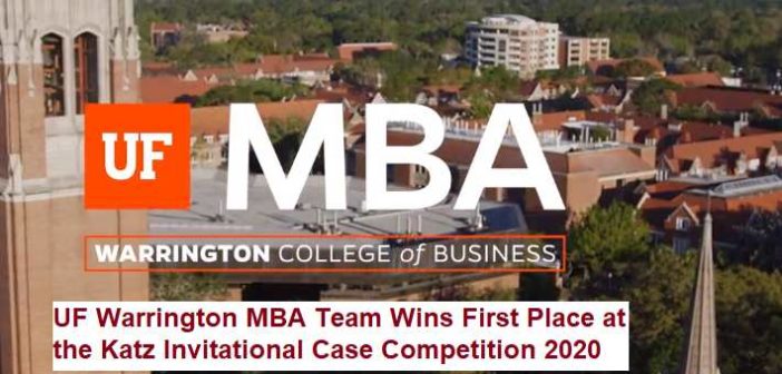 UF Warrington MBA Team Wins First Place at the Katz Invitational Case Competition 2020