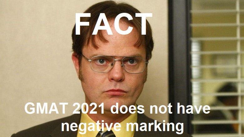 GMAT Negative marking meme